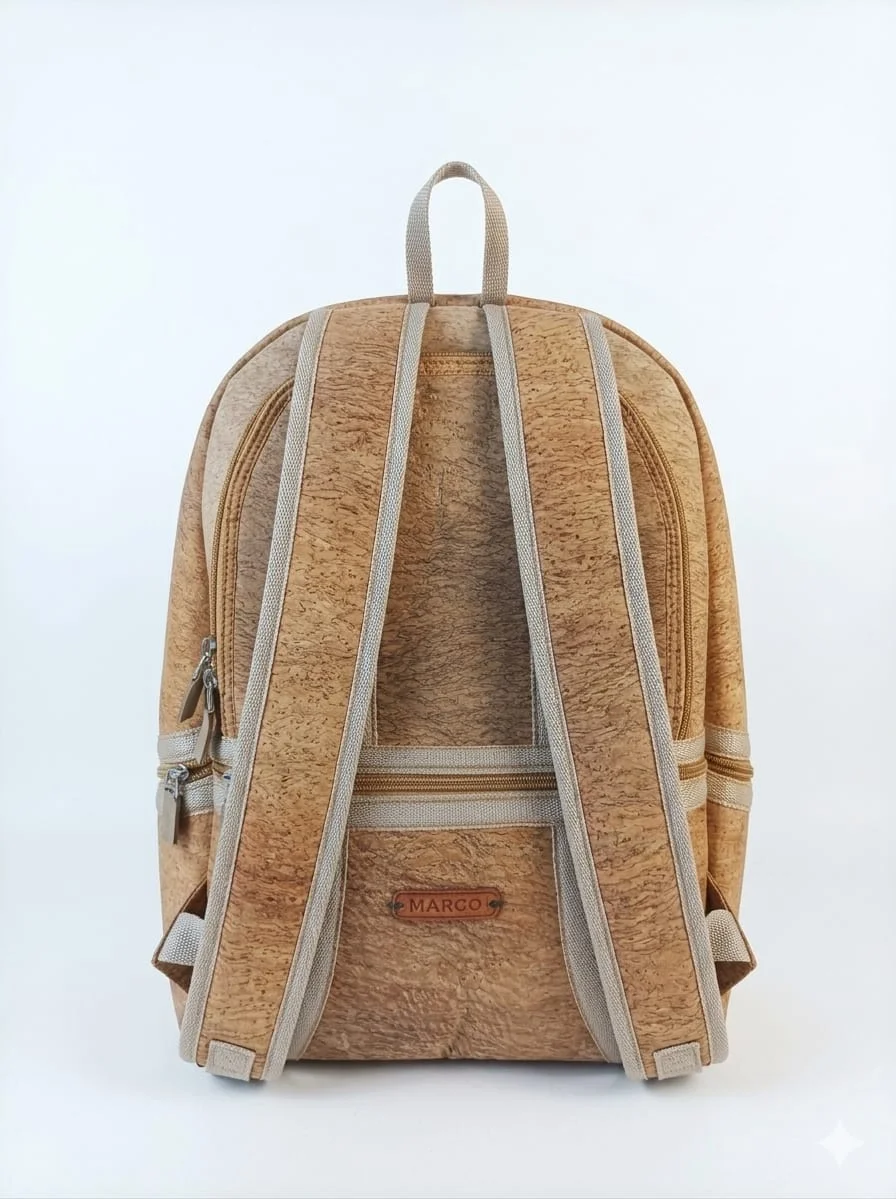 Tas Ransel Kulit Kayu Cream